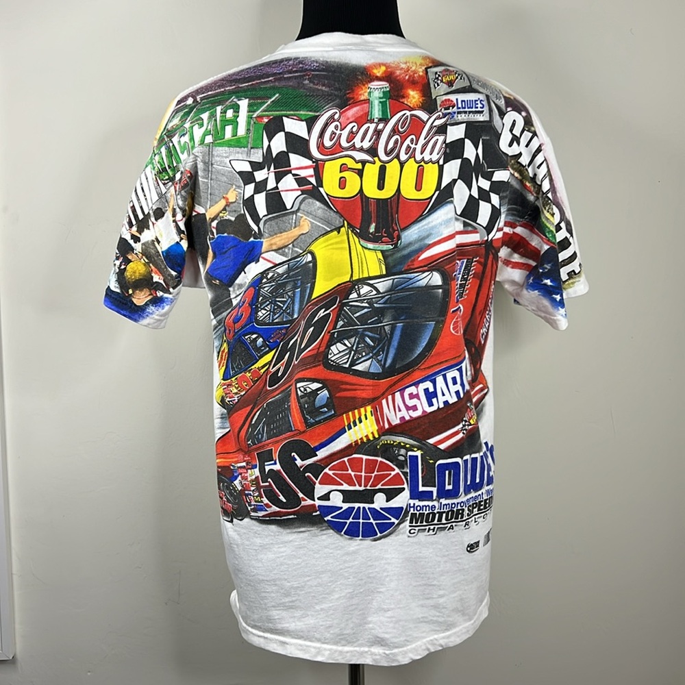 HASE AUTHENTICS Nascar Charlotte Signed Dale Earnhardt Tee M - Picture 8 of 11